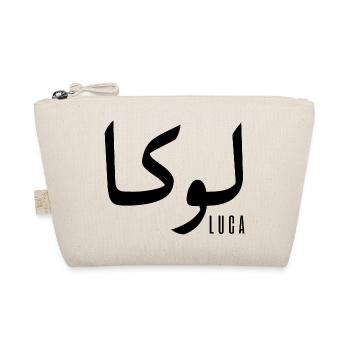 Luca name in Arabic - Organic Pouch - nature - Front