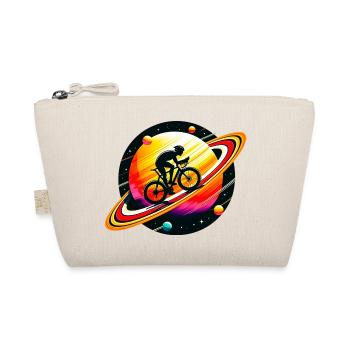 Cyclist on Saturn - Organic Pouch - nature - Front
