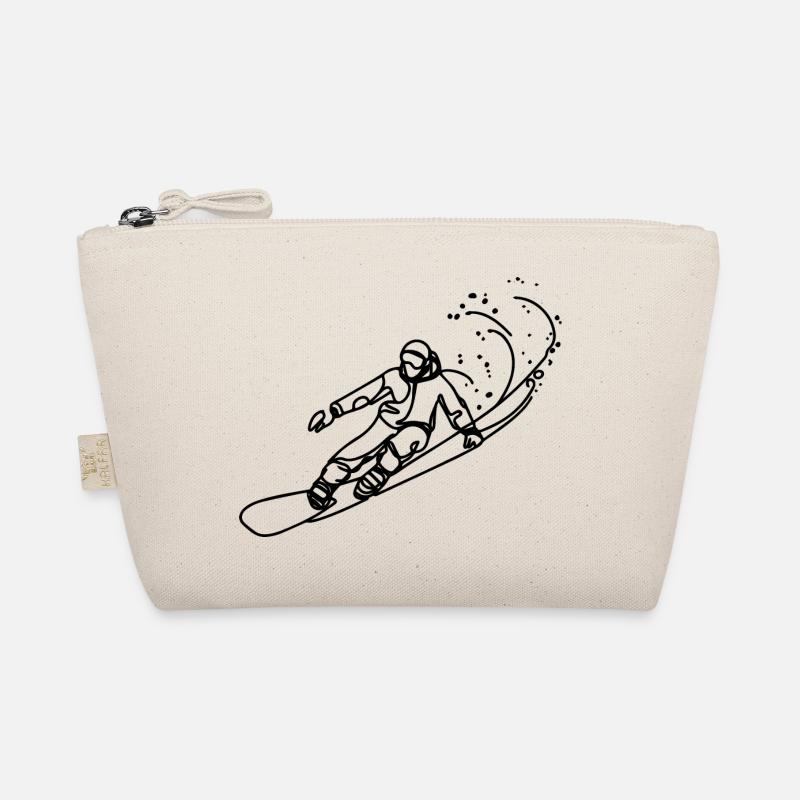 Dessin de snowboarder Trousse biologique