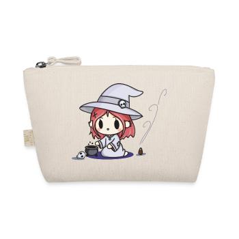 Sorcière mignonne avec chaudron - Trousse biologique - nature - Devant