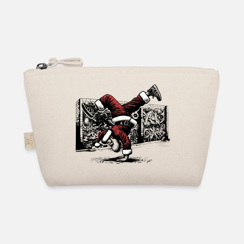 Breakdance Santa Bio-Täschchen