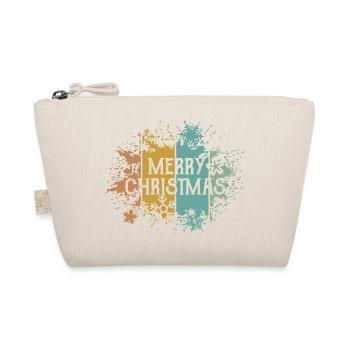rétro Joyeux Noël Flocon de Neige Cristal de Glace - Trousse biologique - nature - Devant