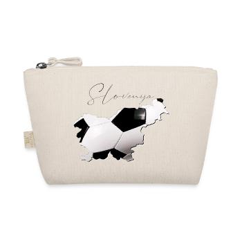Slovenia Map Framed Real Football SI - Organic Pouch - nature - Front