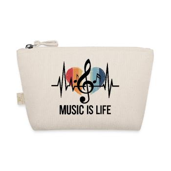 Music is Life clef outfit fans de musique et - Trousse biologique - nature - Devant