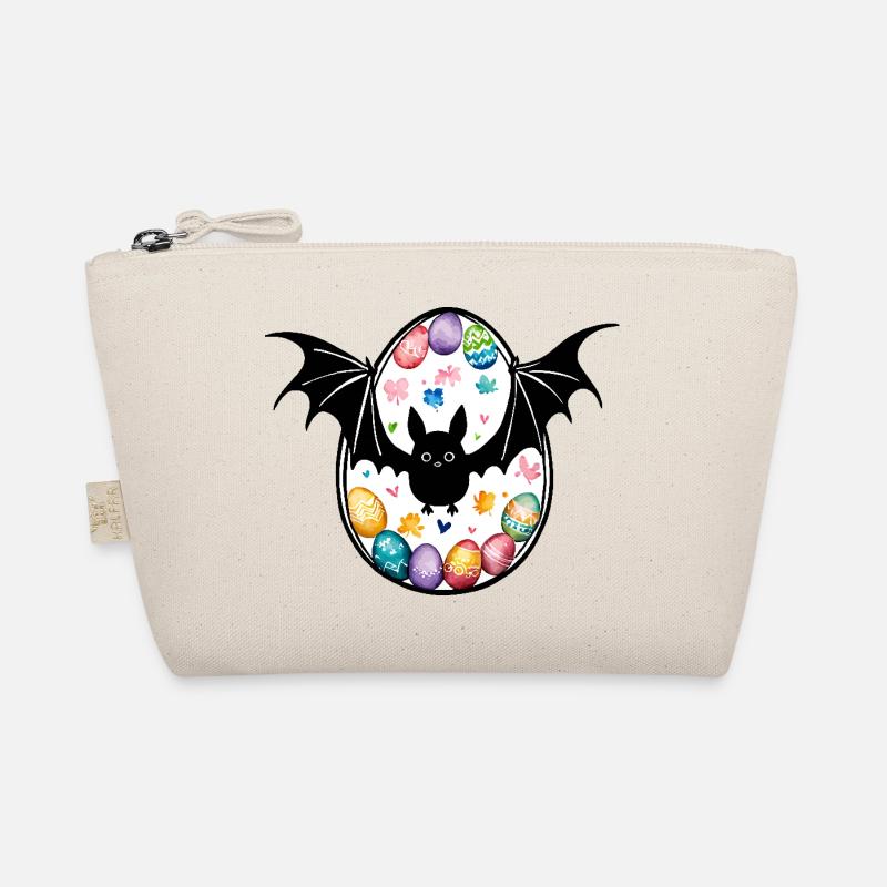 Bat Easter Watercolor Organic Pouch