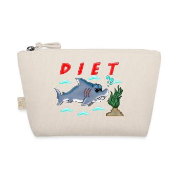 Lustige Diät Cartoon Hai Humor Sarkastisches Design - Bio-Täschchen - Natur - Vorne