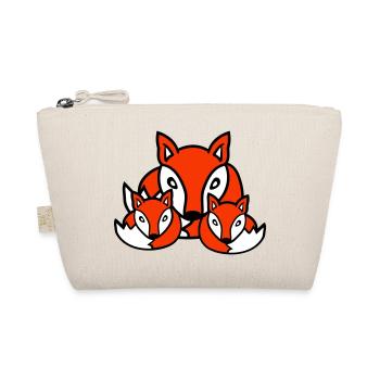 3 Renards Amis Famille Trois Enfants Équipe Mignon - Trousse biologique - nature - Devant