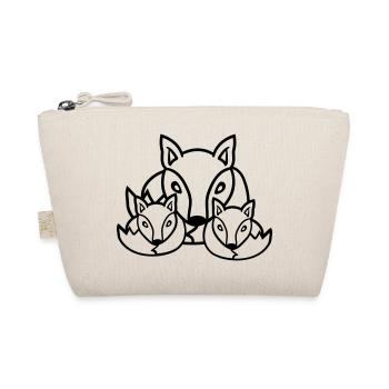 3 Renards Amis Famille Trois Enfants Équipe Mignon - Trousse biologique - nature - Devant