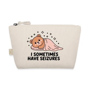Bear with Seizures Awareness - Organic Pouch - nature - Front