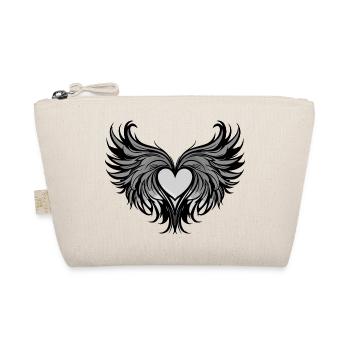 Coeur Ailes Amour - Trousse biologique - nature - Devant