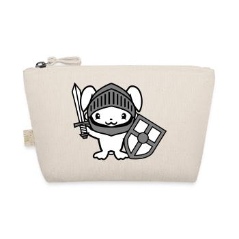 Lapin Chevalier Épée Bouclier Armure Casque Château Héros - Trousse biologique - nature - Devant