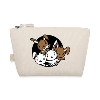 4 Bunnies Friends Team Crew Hole Quatre frères et sœurs - Trousse biologique - nature - Devant