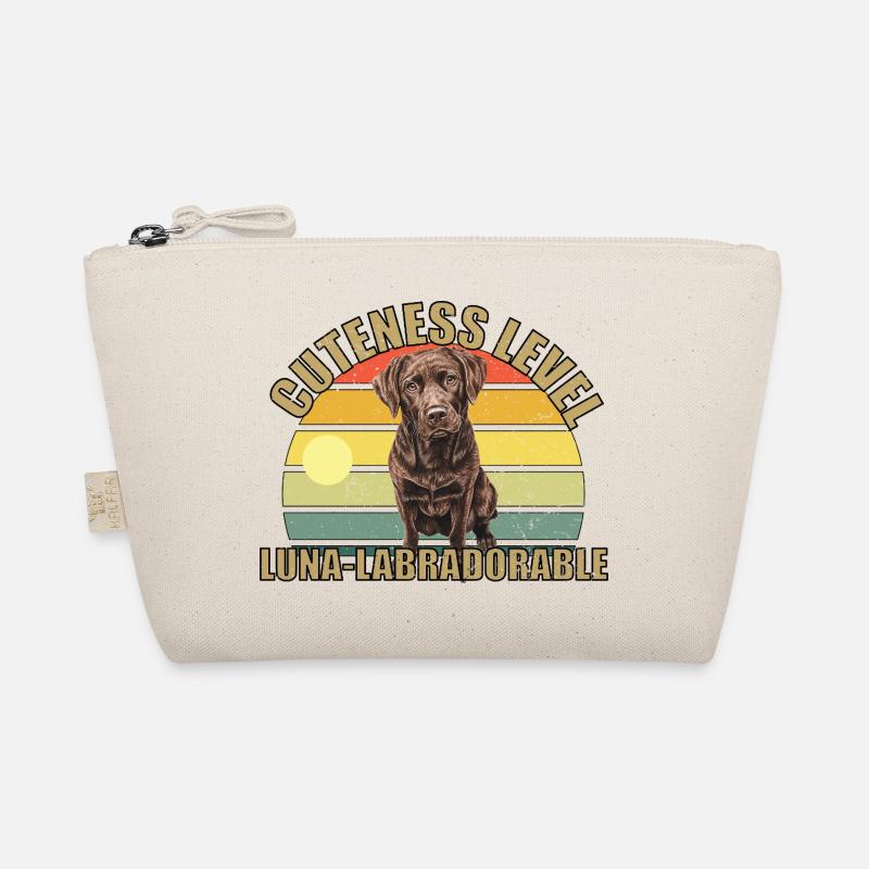 Luna brown labrador cute level labradorable Organic Pouch