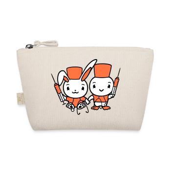 Bunny Bird Chick Doctor Seringue Équipe 2 Amis Équipage - Trousse biologique - nature - Devant