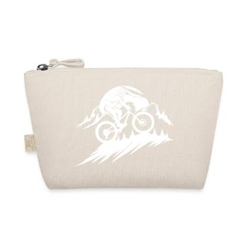 Mountain Biking Sketch - Organic Pouch - nature - Front