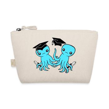 2 Oktopus zwei Schulabschluss bestanden College - Bio-Täschchen - Natur - Vorne