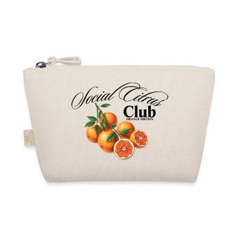 Social Citrus Club Orange – Schwarz - Bio-Täschchen - Natur - Vorne