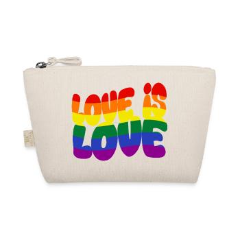 Love is Love – Pride. Visible. Naturally - Organic Pouch - nature - Front