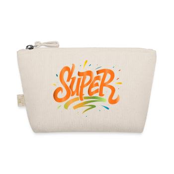 Super – Colourful lettering sparkles with energy - Organic Pouch - nature - Front