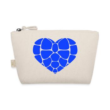Water Turtle Heart Symbol Love Tank Logo - Organic Pouch - nature - Front