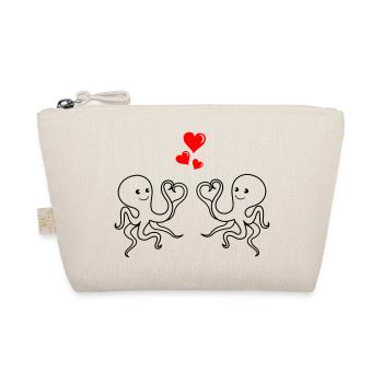 octopus love - Bio-Täschchen - Natur - Vorne