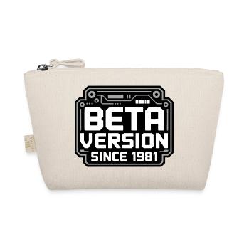 Retro Tech Logo Design - Organic Pouch - nature - Front