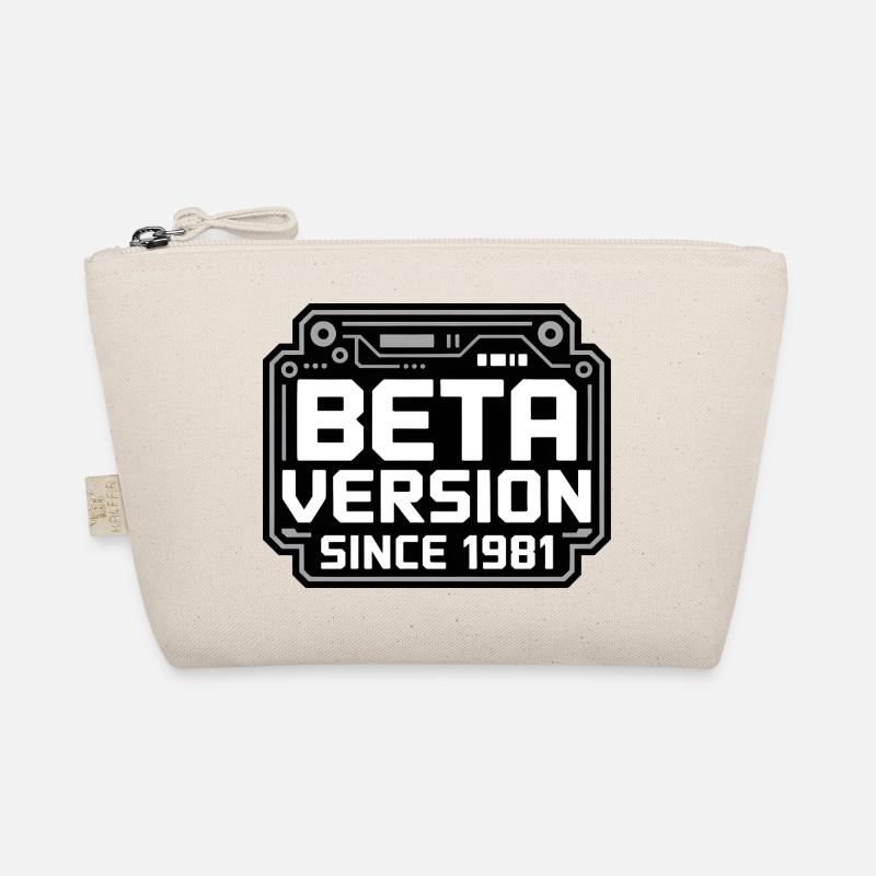 Retro Tech Logo Design - Organic Pouch - nature