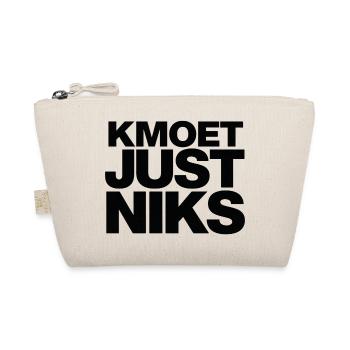 T-shirt de typographie KMOET Just Niks - Trousse biologique - nature - Devant