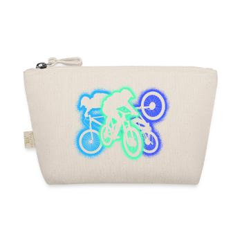 MTB Mountain Bike Downhill Silhouette Mountainbike - Bio-Täschchen - Natur - Vorne
