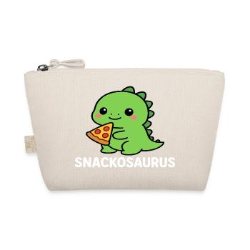 Dinosaure ludique avec une tranche de pizza - Trousse biologique - nature - Devant