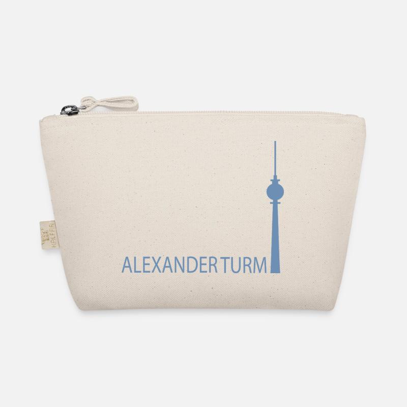 Silhouette minimaliste de la tour de télévision de Berlin Trousse biologique
