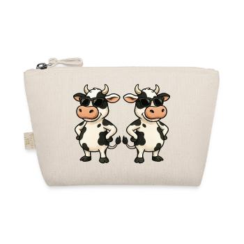 Vache avec lunettes de soleil et breloque - Trousse biologique - nature - Devant
