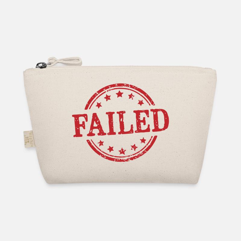 Failed Red Grunge Stamp Organic Pouch