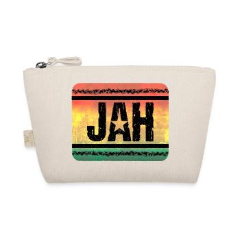 Jah Star in Reggae Vintage Style - Organic Pouch - nature - Front