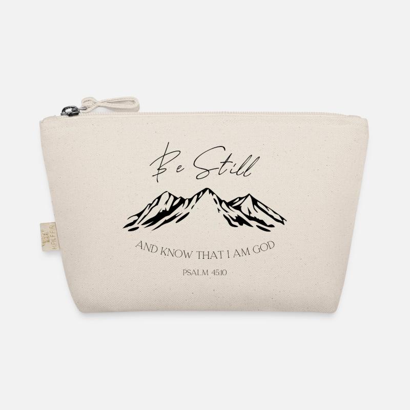 Be Still Mountains Psalm 46:10 Organic Pouch