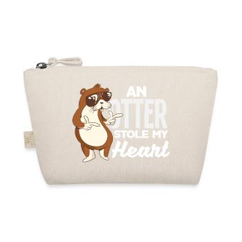 Sea Otter Stoly My Heart - Organic Pouch - nature - Front