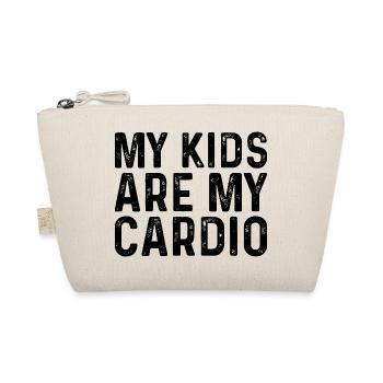 My Kids Are My Cardio Workout Fitness Funny Gym  - Organic Pouch - nature - Front