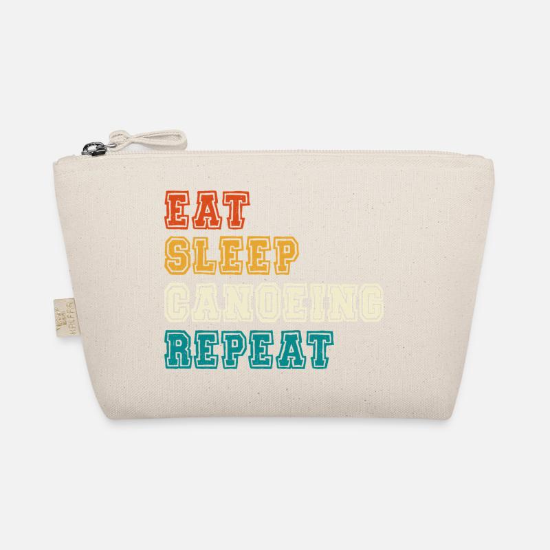Eat Sleep Canoeing Repeat Farbblock Bio-Täschchen