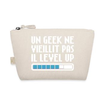 Ein Geek wird nicht alt, er levelt Retro Gaming auf - Bio-Täschchen - Natur - Vorne