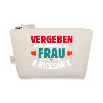 Malle VERGEBEN AN DIE WUNDERVOLLSTE FRAU - Bio-Täschchen - Natur - Vorne