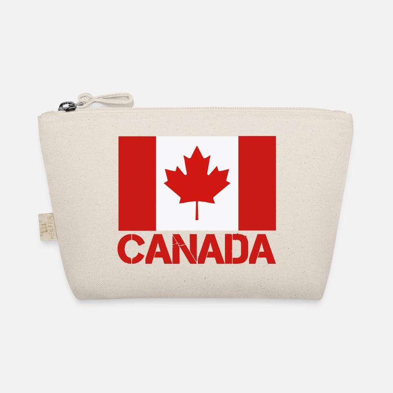 Maple Leaf Canada Flag Art Organic Pouch