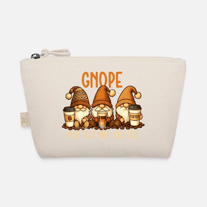 Gnope Not Before Coffee Funny Gnome Quote Organic Pouch