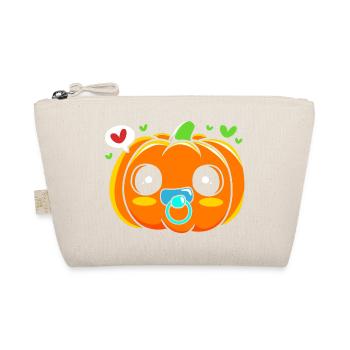 Gender Reveal Halloween Team Boy - Organic Pouch - nature - Front