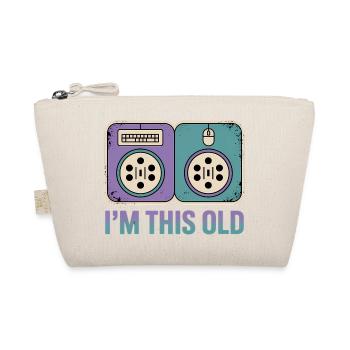 I'm this old - Funny Nerd T-Shirt - Organic Pouch - nature - Front