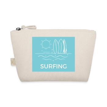 Surfing on the beach Sunny summer - Organic Pouch - nature - Front