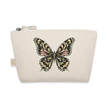 Boho Schmetterling - Bio-Täschchen - Natur - Vorne