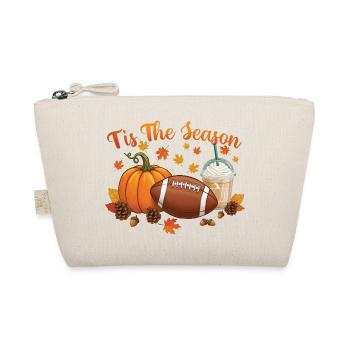 Tis The Season Fall Holiday Autumn Cheer - Organic Pouch - nature - Front