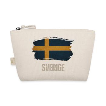 Grunge-Flagge Schwedens, stolzer Schwede - Bio-Täschchen - Natur - Vorne
