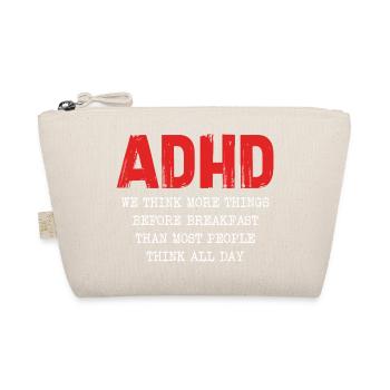 ADHD Thought Cascade in the Morning - Organic Pouch - nature - Front