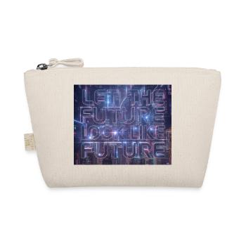 Neon Future Typography - Organic Pouch - nature - Front